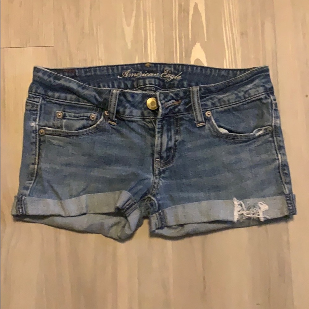 Blue Jean shorts.